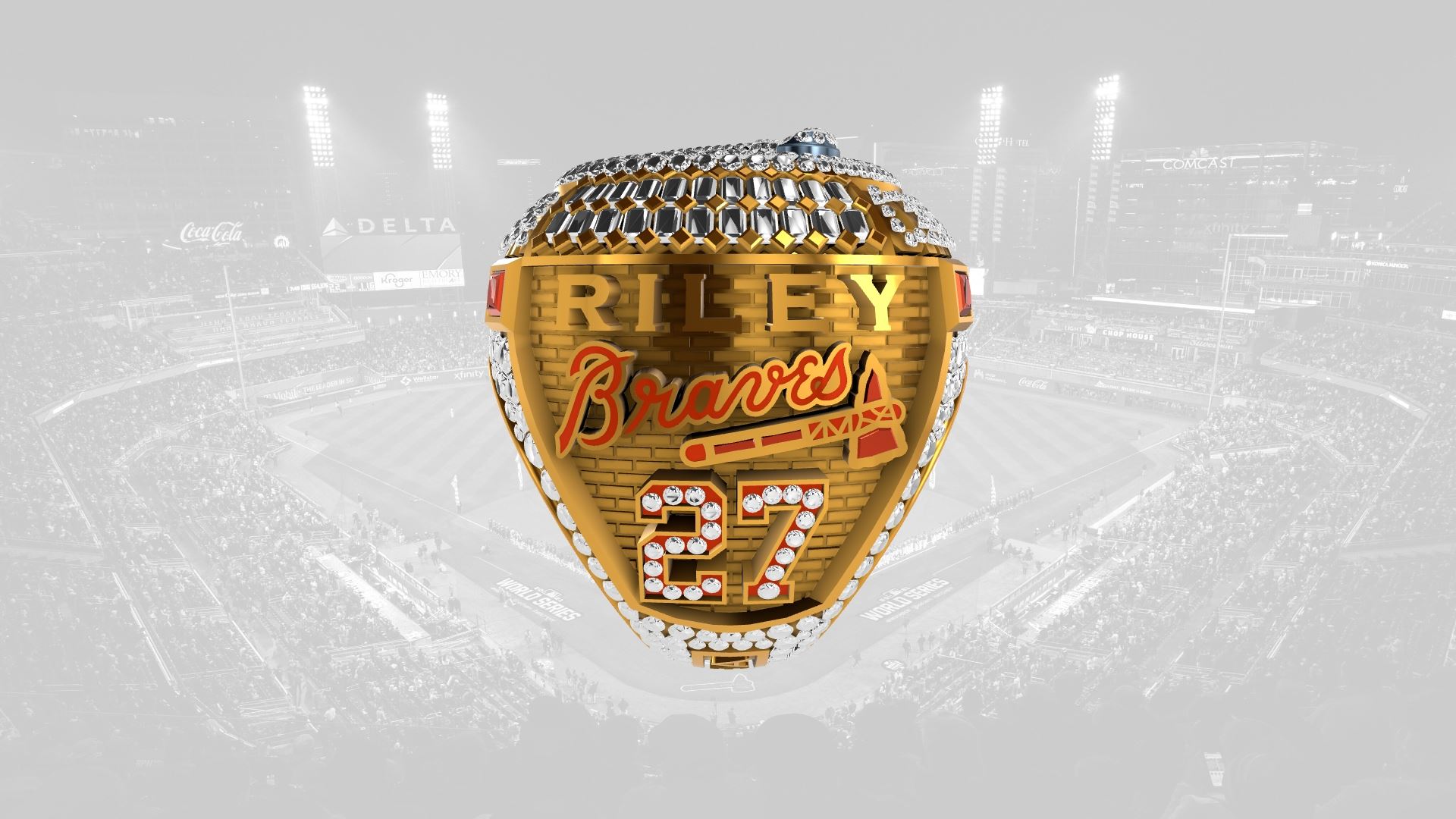 2021 Braves World Series Ring - Austin Riley